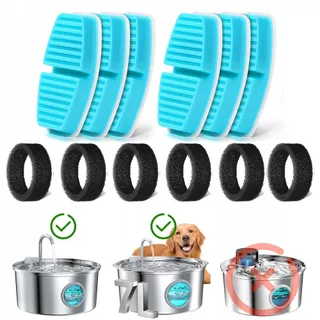 FOFNON Filters Kattenfontein 6 Filters 6 Schuimfilters