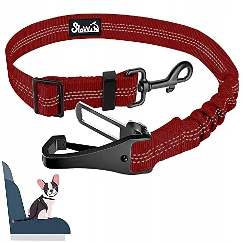 EYEIN Veiligheidsgordel voor Honden 3-in-1 Nylon 70cm Rood — foto 1