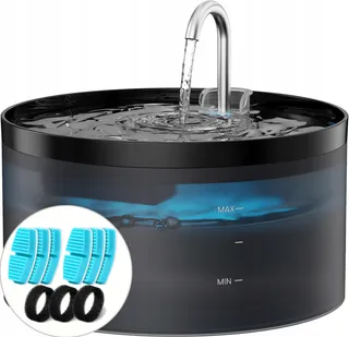 BEMOONY Kattenfontein 32L Filterset Pomp LED Stil