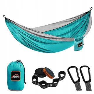 ANORTREK Lichtgewicht Draagbare Camping Hangmat met Boomriemen — miniatuur 1