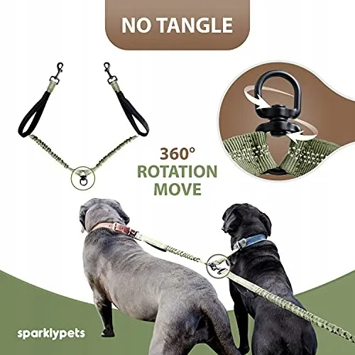 SPARKLYPETS Hardloopriem Hond 2-in-1 Grote Middelgrote Honden — foto 4