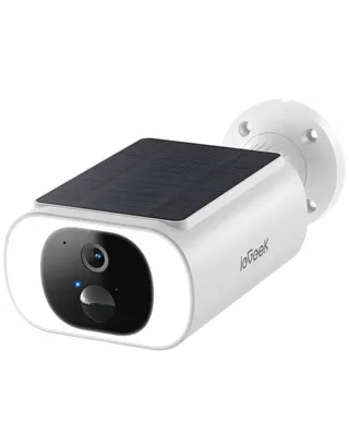 IEGEEK Buitencamera 2K Accu Zonnepaneel WiFi 2.4GHz