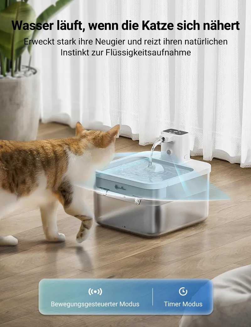 DOWNYPAWS Draadloze Kattenfontein 2.5L Automatisch Wit — foto 3