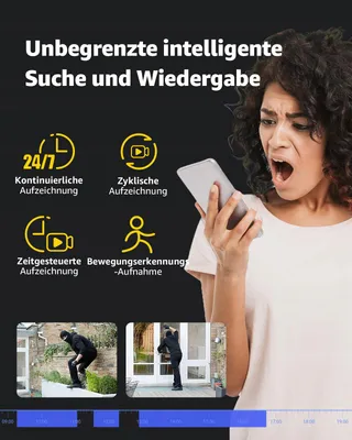 ANNKE Bewakingscamera Buiten 12MP IP PoE Personen Voertuigen Nachtzicht — miniatuur 6
