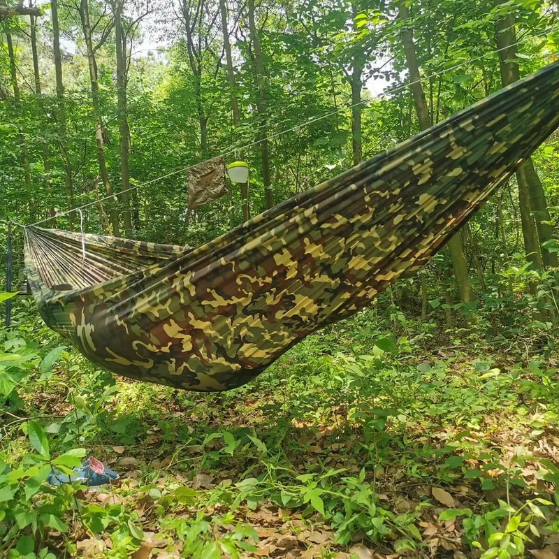 ONEWIND Dubbele Camping Hangmat Muggennet Ripstop Nylon — foto 11