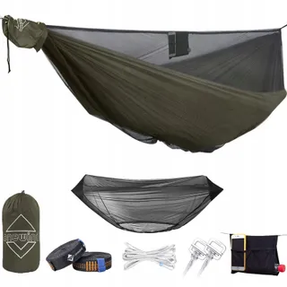 ONEWIND Dubbele Camping Hangmat Muggennet Ripstop Nylon — miniatuur 9