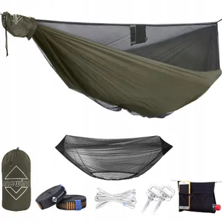 ONEWIND Dubbele Camping Hangmat Muggennet Ripstop Nylon — miniatuur 1