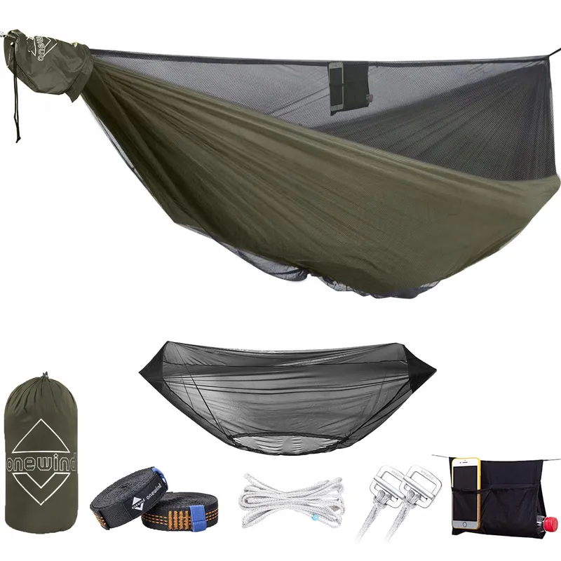 ONEWIND Dubbele Camping Hangmat Muggennet Ripstop Nylon — foto 1