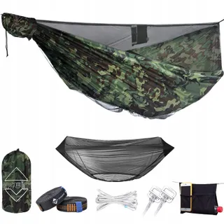 ONEWIND Dubbele Camping Hangmat Muggennet Ripstop Nylon — miniatuur 10