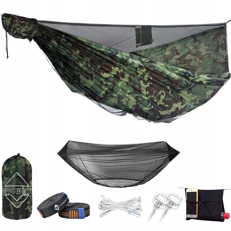 ONEWIND Dubbele Camping Hangmat Muggennet Ripstop Nylon — foto 10