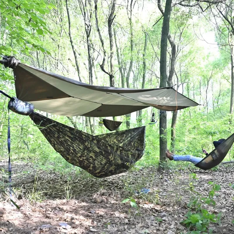 ONEWIND Dubbele Camping Hangmat Muggennet Ripstop Nylon — foto 12