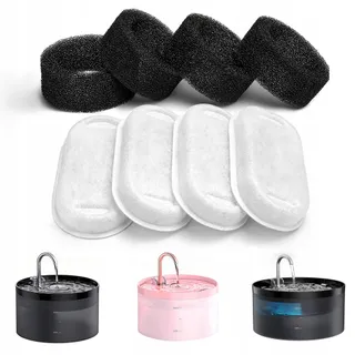 GIOTOHUN Filters Kattenfontein 4 Filters 4 Schuimfilters