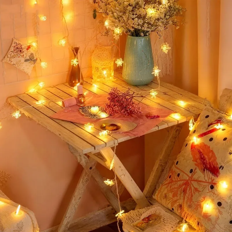 Sukaudiz LED Lichtsnoer 6M 40LED Batterij Kerstdecoratie — foto 5