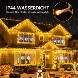 WOWDSGN IJsregen Kerstverlichting 515LED 17M Timer 8 Standen — miniatuur 5