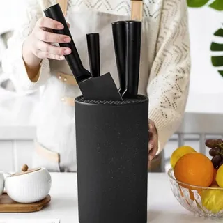 Universeel Messenblok Zwart Ruimtebesparend Makkelijk Schoon te Maken — miniatuur 6