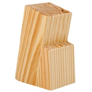 Universeel Houten Messenblok 15-delig Grenenhout — miniatuur 1