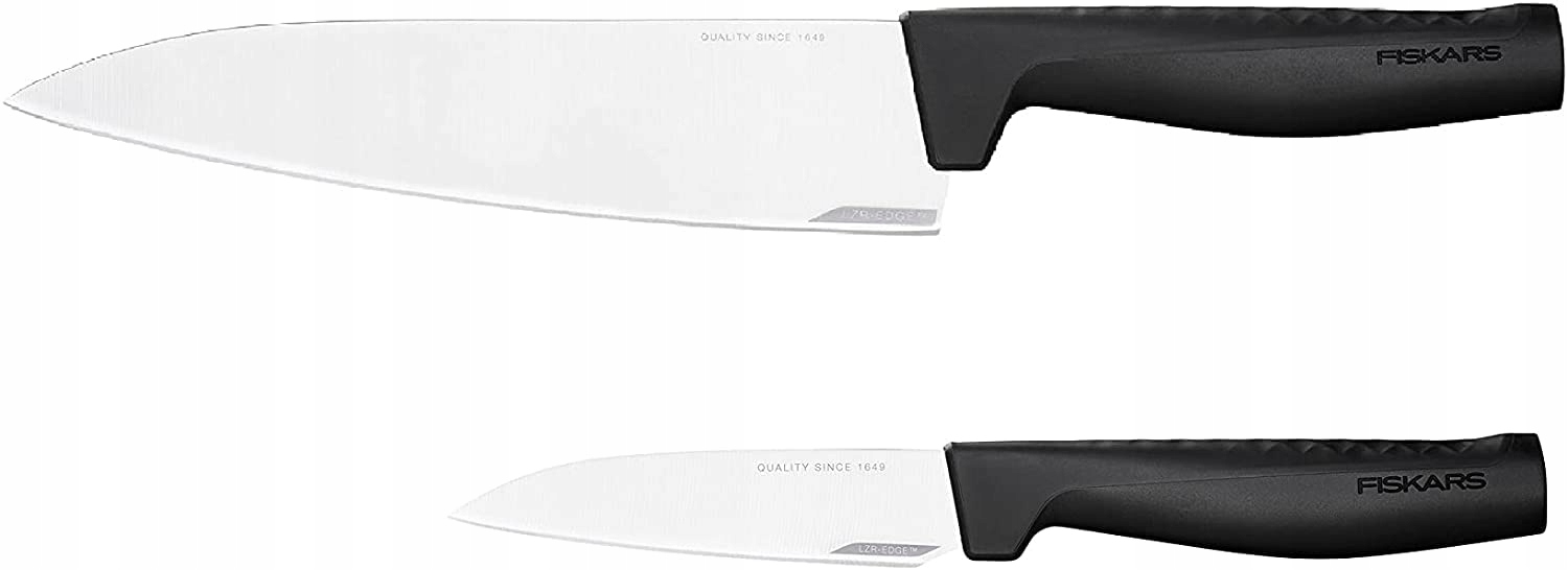 FISKARS Hard Edge Messenset Koksmes Groentemes 33cm 23cm