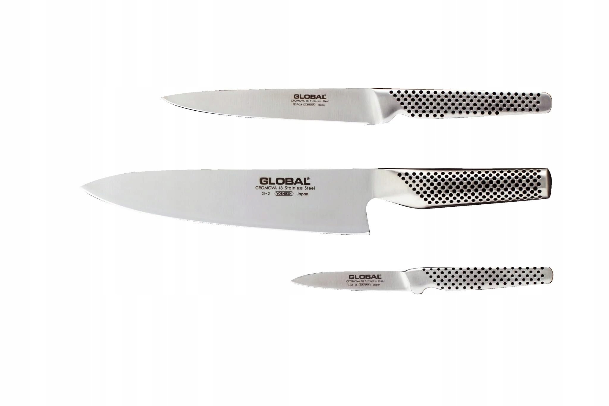 GLOBAL Messenset 3-delig G-2 GF-15 GSF-24 RVS