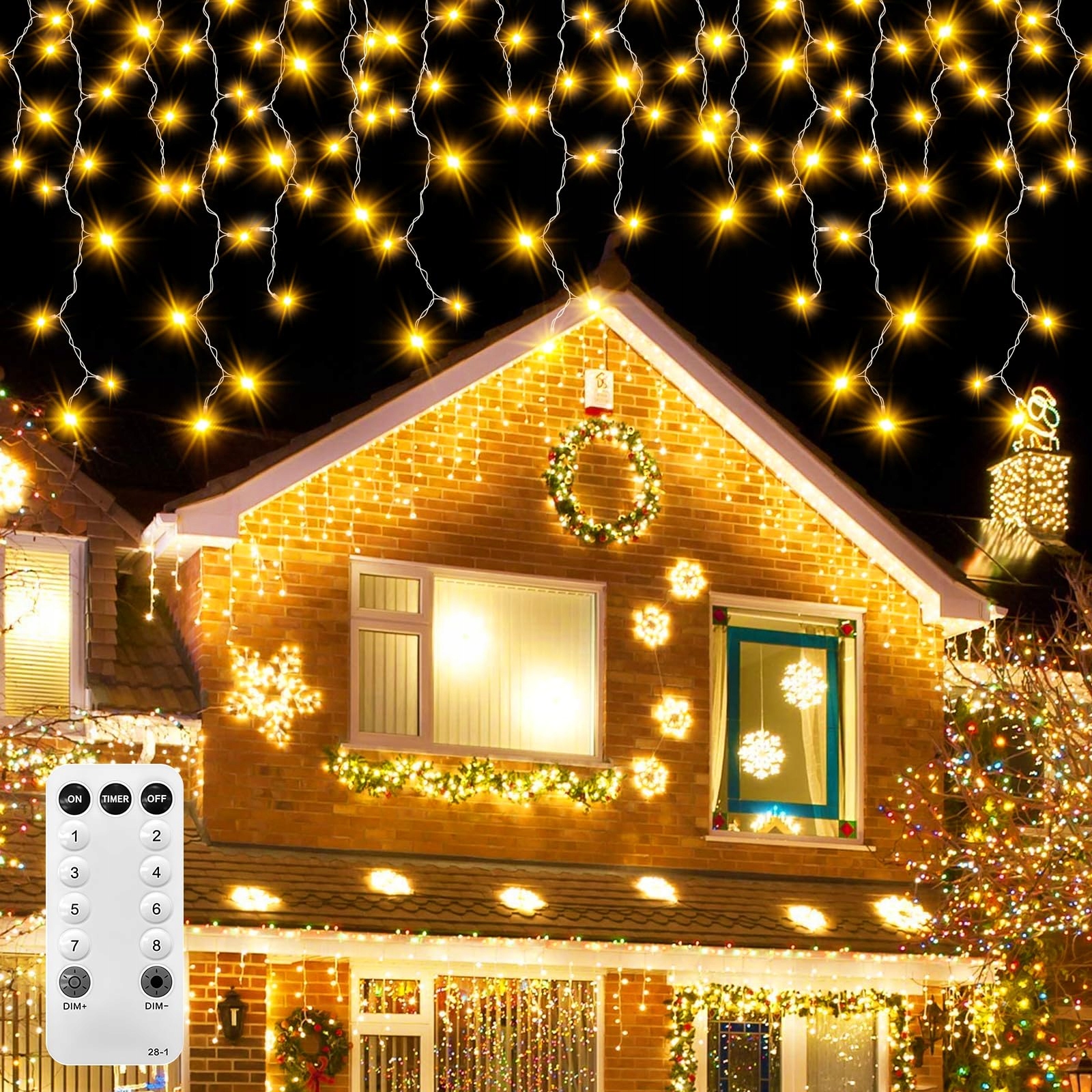 Kerstverlichting Lichtketting 10M 400LED Buiten/Binnen IP44 Timer