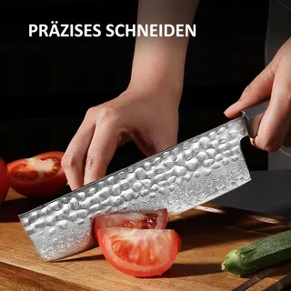 YOTSUBA Damastmessenset 3-delig VG10 Staal Pakkaholz Handvat — miniatuur 2