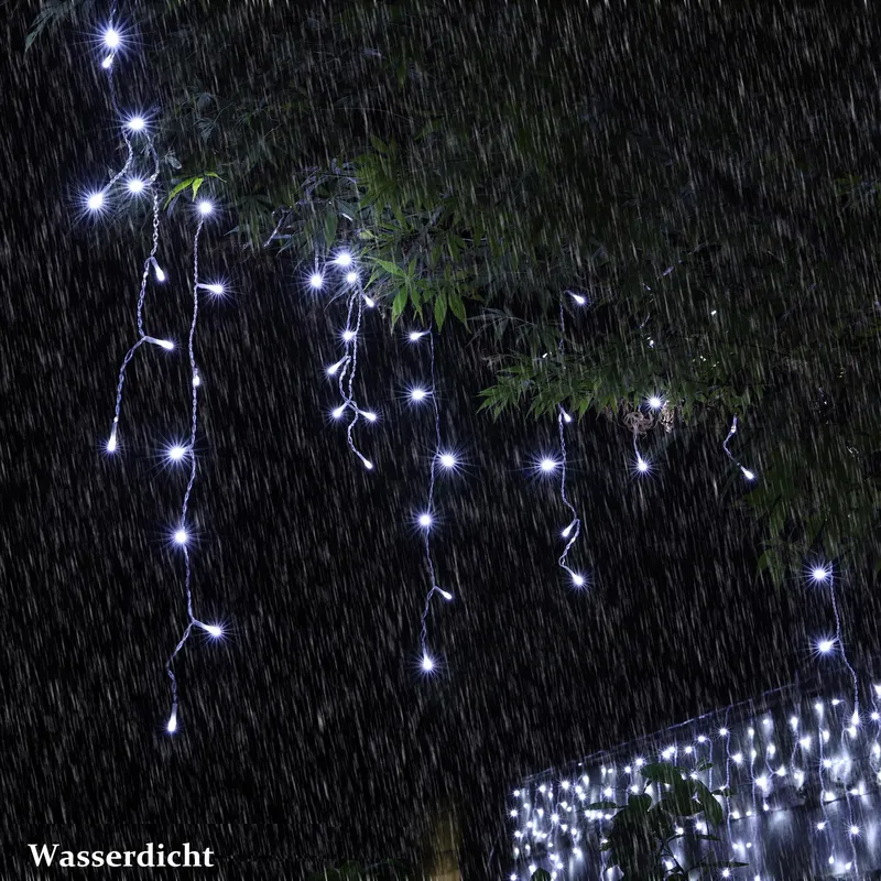 YOSION Lichtgordijn 300 LED 9m Warmwit Wit Buiten — foto 6