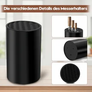 Zwarte Messenhouder Golfdesign 20 Vakken Afneembaar — miniatuur 3