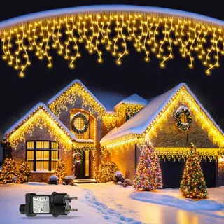 BLOFUN Lichtketting Buiten 20M 720 LED IP65 Timer 8 Modi Warmwit