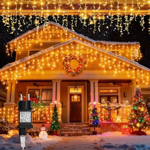 LOYYZ Kerstverlichting 5M 200 LED Waterdicht Timer 8 Modi