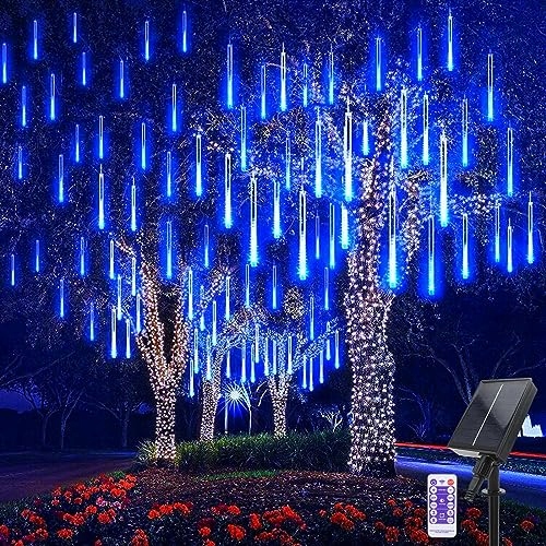 MICACORN Solar Meteorlicht 240 LED Kerst Decoratie