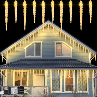 ZAIYW LED IJspegel Lichtketting 40 LED 4M Timer 8 Modi — miniatuur 1