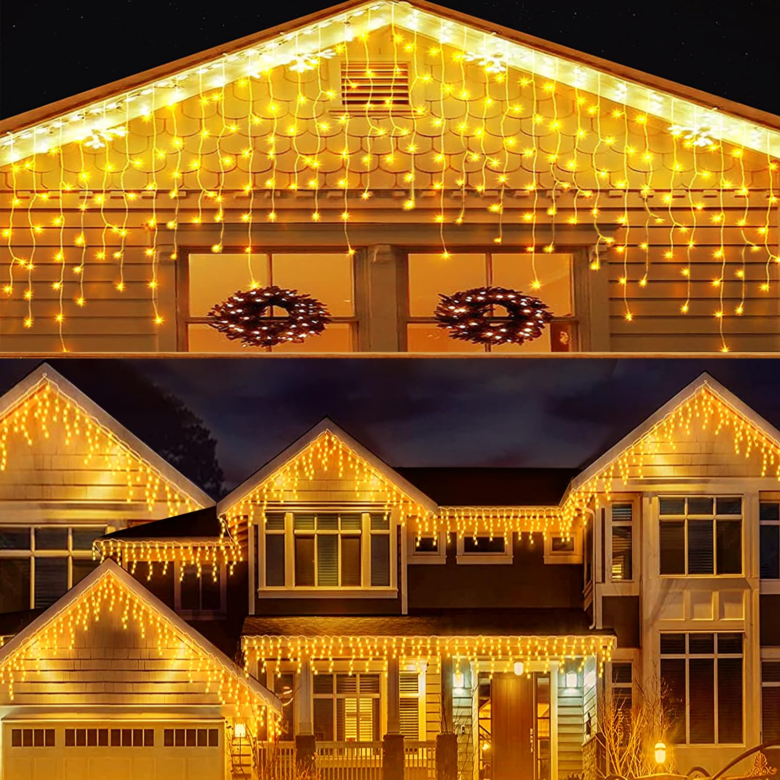 ACXILEXY IJspegel Lichtgordijn 8M 288LED Waterdicht 8 Standen