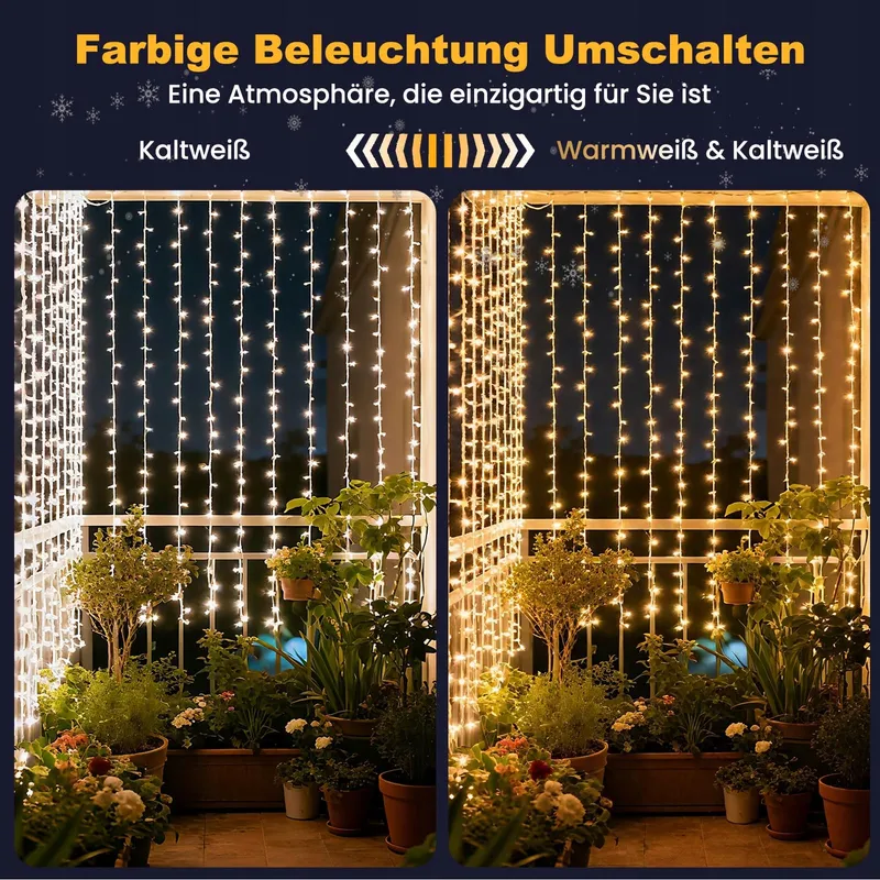 CIRCLIO 600LED Lichtgordijn 6x3m 17 Standen App Afstandsbediening — foto 4