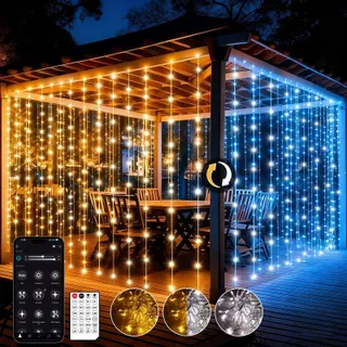 CIRCLIO 600LED Lichtgordijn 6x3m 17 Standen App Afstandsbediening — miniatuur 1