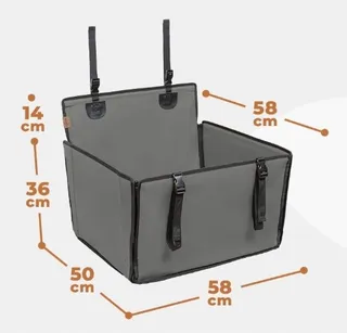 WUGLO Waterdichte Stabiele Hondenautostoel tot 18kg