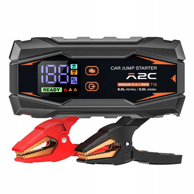 A2C Starthulp Powerbank 12V 16800mAh Benzine Diesel LED — foto 1