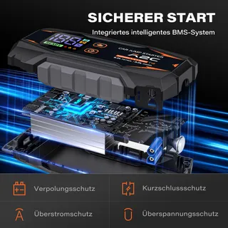 A2C Starthulp Powerbank 12V 16800mAh Benzine Diesel LED — miniatuur 3
