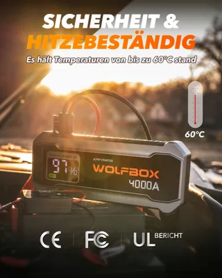WOLFBOX Starthulp Powerbank 4000A 12V Auto SUV LED — miniatuur 8