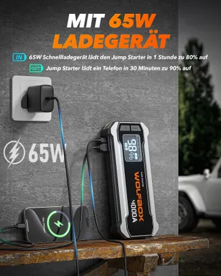 WOLFBOX Starthulp Powerbank 4000A 12V Auto SUV LED — miniatuur 3