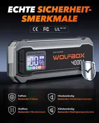 WOLFBOX Starthulp Powerbank 4000A 12V Auto SUV LED — miniatuur 7