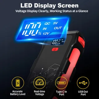 PGNOOGE 3000A Powerbank Starthulp 22800mAh Benzine Diesel — miniatuur 3