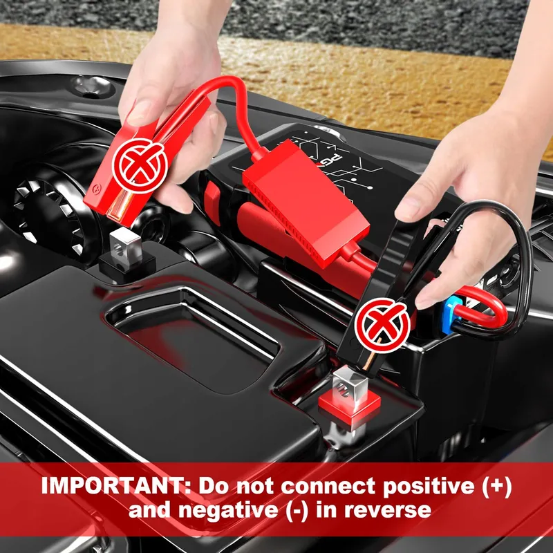 PGNOOGE 3000A Powerbank Starthulp 22800mAh Benzine Diesel — foto 7