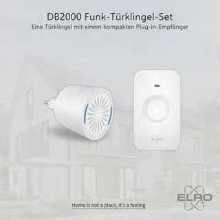 ELRO DB2000 Draadloze Deurbel 200m IP65 Waterdicht 64 Melodieen — miniatuur 2