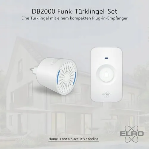 ELRO DB2000 Draadloze Deurbel 200m IP65 Waterdicht 64 Melodieen — foto 2