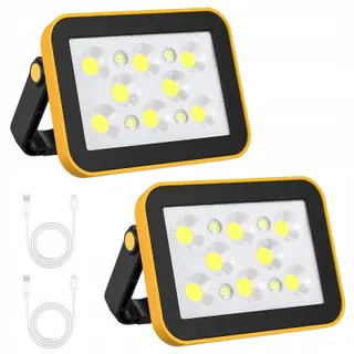 T-SUNUS LED Bouwlamp Accu Superhel Draagbaar Waterdicht — miniatuur 1