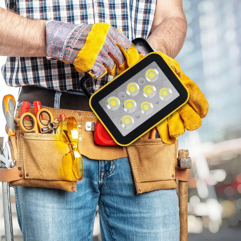 T-SUNUS LED Bouwlamp Accu Superhel Draagbaar Waterdicht — foto 6