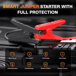 LUCKLIKE Starthulp Powerbank met Compressor Auto SUV Motor — miniatuur 6