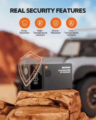 Starthulp Powerbank Auto met Compressor 8000mAh USB-C LED — miniatuur 6