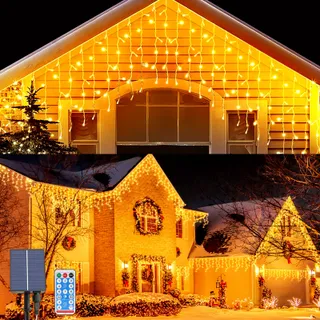 OPAHUTER Solar Lichtketting Buiten 7m 256 LED IP65 Afstandsbediening