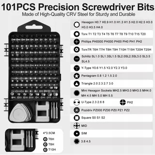 Jokisa 122-in-1 Precisiegereedschapsset Telefoon Apparaten — miniatuur 2