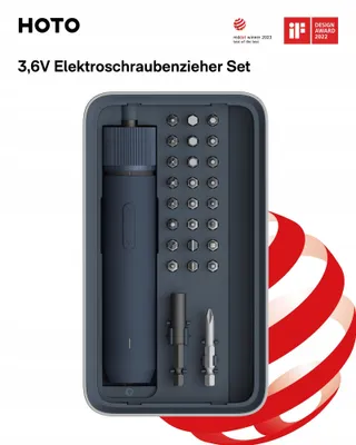 HOTO Elektrische Schroevendraaier Magnetisch 25 Bits LED USB-C 1500mAh — miniatuur 9